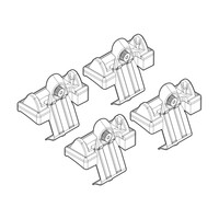 N21006 . NISSAN MICRA 3D/5D 01/03-10/10 KIT ΑΚΡΑ (ΠΟΔΙΑ) ΓΙΑ ΜΠΑΡΕΣ NORDRIVE