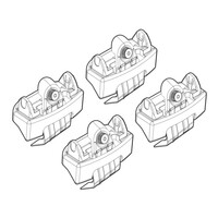 N21102 . FIAT 500 07/07+ KIT ΑΚΡΑ (ΠΟΔΙΑ) ΓΙΑ ΜΠΑΡΕΣ NORDRIVE