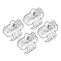 N21118 . CITROEN DS4 03/11+ KIT ΑΚΡΑ (ΠΟΔΙΑ) ΓΙΑ ΜΠΑΡΕΣ NORDRIVE