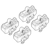 N21151 . PEUGEOT 206 3D PLUS 09/98+ KIT ΑΚΡΑ (ΠΟΔΙΑ) ΓΙΑ ΜΠΑΡΕΣ NORDRIVE