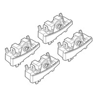 N21170 . OPEL CORSA E 3D/5D 12/14+ KIT ΑΚΡΑ (ΠΟΔΙΑ) ΓΙΑ ΜΠΑΡΕΣ NORDRIVE