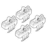N21195 . MAZDA 6 4D 01/13+ KIT ΑΚΡΑ (ΠΟΔΙΑ) ΓΙΑ ΜΠΑΡΕΣ NORDRIVE