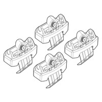 N21196 . HONDA JAZZ 09/15+ KIT ΑΚΡΑ (ΠΟΔΙΑ) ΓΙΑ ΜΠΑΡΕΣ NORDRIVE