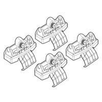 N21198 . FORD ECOSPORT 09/15+ KIT ΑΚΡΑ (ΠΟΔΙΑ) ΓΙΑ ΜΠΑΡΕΣ NORDRIVE