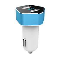02358/AM . ΦΟΡΤΙΣΤΗΣ ΑΝΑΠΤΗΡΑ ΜΕ 2 ΘΥΡΕΣ USB 12V 2400mA ΚΑΙ ΒΟΛΤΟΜΕΤΡΟ  AMiO – 1 ΤΕΜ.