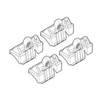N21024 . VW POLO 3D/5D 11/01-08/09 KIT ΑΚΡΑ (ΠΟΔΙΑ) ΓΙΑ ΜΠΑΡΕΣ NORDRIVE