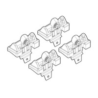 N21048 . CHEVROLET NIVA 01/03+ KIT ΑΚΡΑ (ΠΟΔΙΑ) ΓΙΑ ΜΠΑΡΕΣ NORDRIVE