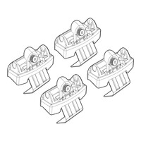 N21116 . RENAULT CLIO 5D 11/12+ KIT ΑΚΡΑ (ΠΟΔΙΑ) ΓΙΑ ΜΠΑΡΕΣ NORDRIVE