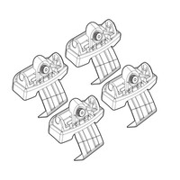 N21121 . AUDI A1 3D/5D SPORTBACK 02/12+ KIT ΑΚΡΑ (ΠΟΔΙΑ) ΓΙΑ ΜΠΑΡΕΣ NORDRIVE