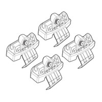 N21122 . AUDI A4 11/07+ KIT ΑΚΡΑ (ΠΟΔΙΑ) ΓΙΑ ΜΠΑΡΕΣ NORDRIVE