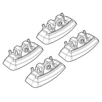 N21135 . OPEL ASTRA GTC 09/11+ KIT ΑΚΡΑ (ΠΟΔΙΑ) ΓΙΑ ΜΠΑΡΕΣ NORDRIVE