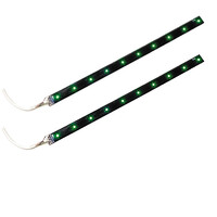 L7348.6 . ΤΑΙΝΙΑ ΜΕ 15 LED ΕΥΚΑΜΠΤΗ FLEX STRIP 40 CM 12V ΠΡΑΣΙΝΟ 2ΤΕΜ