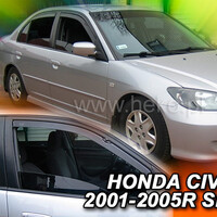ΑΝΕΜ.17111 . HONDA CIVIC VII 4D SEDAN 2001-2005 ΖΕΥΓΑΡΙ ΑΝΕΜΟΘΡΑΥΣΤΕΣ ΑΠΟ ΕΥΚΑΜΠΤΟ ΦΙΜΕ ΠΛΑΣΤΙΚΟ HEKO - 2 ΤΕΜ.
