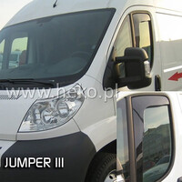 ΑΝΕΜ.15147/VAN . FIAT DUCATO 2006-2020 / CITROEN JUMPER 3 / PEUGEOT BOXER ΖΕΥΓΑΡΙ ΑΝΕΜΟΘΡΑΥΣΤΕΣ ΑΠΟ ΕΥΚΑΜΠΤΟ ΦΙΜΕ ΠΛΑΣΤΙΚΟ HEKO - 2 ΤΕΜ.