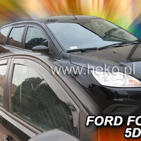 ΑΝΕΜ.15225 . FORD FOCUS MK2 4D/5D 2005-2011 ΖΕΥΓΑΡΙ ΑΝΕΜΟΘΡΑΥΣΤΕΣ ΑΠΟ ΕΥΚΑΜΠΤΟ ΦΙΜΕ ΠΛΑΣΤΙΚΟ HEKO - 2 ΤΕΜ.