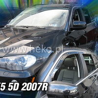 ΑΝΕΜ.11139 . BMW X5 5D E70 2007-2013 ΖΕΥΓΑΡΙ ΑΝΕΜΟΘΡΑΥΣΤΕΣ ΑΠΟ ΕΥΚΑΜΠΤΟ ΦΙΜΕ ΠΛΑΣΤΙΚΟ HEKO - 2 ΤΕΜ.