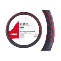02560/AM . ΚΑΛΥΜΜΑ ΤΙΜΟΝΙΟΥ 37/39CM SWC-23 ΜΑΥΡΟ/ΚΟΚΚΙΝΟ