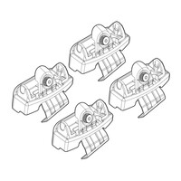 N21139 . TOYOTA YARIS 5D 10/11+ KIT ΑΚΡΑ (ΠΟΔΙΑ) ΓΙΑ ΜΠΑΡΕΣ NORDRIVE