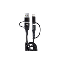 02547/AM . ΚΑΛΩΔΙΟ ΦΟΡΤΙΣΗΣ ΚΑΙ ΣΥΓΧΡΟΝΙΣΜΟΥ USB C/USB C iOs/USB A 100cm FullLINK UC-15 AMIO