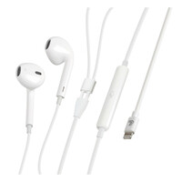L3868.7/Τ . ΑΚΟΥΣΤΙΚΑ BLUETOOTH ΜΕ ΜΙΚΡΟΦΩΝΟ ΚΑΙ ΚΑΛΩΔΙΟ 120cm ΓΙΑ APPLE (8PIN) ΛΕΥΚΑ LAMPA - 1 TEM.