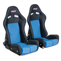 ΚΑΘL5596.8 . ΚΑΘΙΣΜΑΤΑ RACE-PRO ΜΠΛΕ/ΜΑΥΡΟ