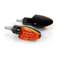 9009.1-LM . ΦΛΑΣ ΜΗΧΑΝΗΣ ARROW 12V LED (68 x 27 mm) ΜΑΥΡΟ ΜΕ ΠΟΡΤΟΚΑΛΙ ΤΖΑΜΑΚΙ -2 ΤΕΜ.