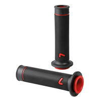 9058.0-LM . ΧΕΙΡΟΛΑΒΕΣ ΤΙΜΟΝΙΟΥ ΜΗΧΑΝΗΣ SPORT-GRIP ΜΑΥΡΟ/ΚΟΚΚΙΝΟ (22 mm-12cm/25mm-12,5cm) LAMPA - 2 ΤΕΜ.