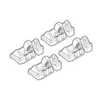 N21050 . VW PASSAT 03/05-12/10 KIT ΑΚΡΑ (ΠΟΔΙΑ) ΓΙΑ ΜΠΑΡΕΣ NORDRIVE