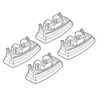 N21144 . MERCEDES A-KLAS W176 10/12+ KIT ΑΚΡΑ (ΠΟΔΙΑ) ΓΙΑ ΜΠΑΡΕΣ NORDRIVE