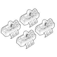 N21169 . CITROEN C1 5D / PEUGEOT 108 5D / TOYOTA AYGO 5D 06/14+ KIT ΑΚΡΑ (ΠΟΔΙΑ) ΓΙΑ ΜΠΑΡΕΣ NORDRIVE