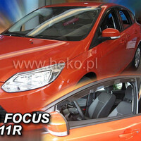 ΑΝΕΜ.15294 . FORD FOCUS 3 4D/5D 2011-2018 ΖΕΥΓΑΡΙ ΑΝΕΜΟΘΡΑΥΣΤΕΣ ΑΠΟ ΕΥΚΑΜΠΤΟ ΦΙΜΕ ΠΛΑΣΤΙΚΟ HEKO - 2 ΤΕΜ.