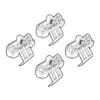 N21231 . VOLVO S60 4D 04/19+ KIT ΑΚΡΑ (ΠΟΔΙΑ) ΓΙΑ ΜΠΑΡΕΣ NORDRIVE
