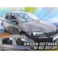ΑΝΕΜ.SET28339 . SKODA OCTAVIA III 5D LTB 2013-2020 ΣΕΤ ΑΝΕΜΟΘΡΑΥΣΤΕΣ ΑΥΤΟΚΙΝΗΤΟΥ ΑΠΟ ΕΥΚΑΜΠΤΟ ΦΙΜΕ ΠΛΑΣΤΙΚΟ HEKO - 4 ΤΕΜ.