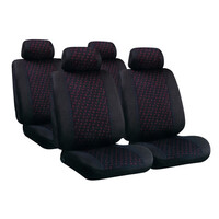 L5497.4 . ΚΑΛΥΜΜΑΤΑ GLAMUR SET POLYESTER ΜΑΥΡΑ