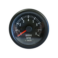 ΟΡΓ/TM/B . ΣΤΡΟΦΟΜΕΤΡΟ 0-8.000rpm 52mm ΜΑΥΡΟ
