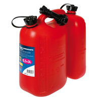 6698.7-LM . ΜΠΕΤΟΝΙ ΠΛΑΣΤΙΚΟ ΔΙΠΛΟ ΜΕ ΣΤΟΜΙΟ JERRY CAN ΓΙΑ ΚΑΥΣΙΜΑ/ΜΙΓΜΑΤΑ ΚΑΥΣΙΜΩΝ/ΛΙΠΑΝΤΙΚΑ/ΓΡΑΣΣΟ ΚΟΚΚΙΝΟ (5,5+3LT)