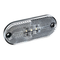 L9838.5 . ΦΩΣ ΟΓΚΟΥ ΦΟΡΤΗΓΟΥ 24V 5LED 108x44mm ΛΕΥΚΟ ΑΔΙΑΒΡΟΧΟ LAMPA -1ΤΕΜ.