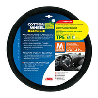 L3312.7 . ΚΑΛΥΜΜΑ ΤΙΜΟΝΙΟΥ COTTON WHEEL ΜΑΥΡΟ ΧΡΩΜΑ ME ΒΑΜΒΑΚΕΡΗ ΕΠΕΝΔΥΣΗ ΑΟΣΜΟ ΟΙΚΟΛΟΓΙΚΟ/ ΜΗ ΤΟΞΙΚΟ/ ΑΝΑΚΥΚΛΩΣΙΜΟ ΥΛΙΚΟ