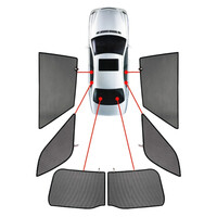 PVC.NIS-QASH-5-BX . NISSAN QASHQAI 5D 2018-2021 ΚΟΥΡΤΙΝΑΚΙΑ ΜΑΡΚΕ CAR SHADES - 6 ΤΕΜ.