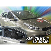 ΑΝΕΜ.20158 . KIA CEED II 5D 05/2012-2018 ΖΕΥΓΑΡΙ ΑΝΕΜΟΘΡΑΥΣΤΕΣ ΑΠΟ ΕΥΚΑΜΠΤΟ ΦΙΜΕ ΠΛΑΣΤΙΚΟ HEKO - 2 ΤΕΜ.