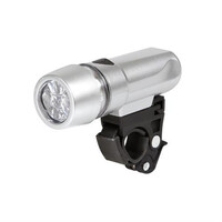 9356.9-LB . Φως εμπρός ποδηλάτου SPECIALIST ασημί 5led 3 χρήσεων