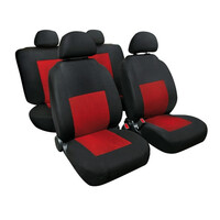 L5498.6 . Καλύμματα Καθισμάτων Sport Set Κόκκινο / Μαύρο