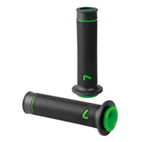 9058.2-LM . ΧΕΙΡΟΛΑΒΕΣ ΤΙΜΟΝΙΟΥ ΜΗΧΑΝΗΣ SPORT-GRIP ΜΑΥΡΟ/ΠΡΑΣΙΝΟ (22 mm-12cm/25mm-12,5cm) LAMPA - 2 ΤΕΜ.