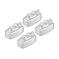 N21018 . MERCEDES E-KLAS W211 3/02-2/09 KIT ΑΚΡΑ (ΠΟΔΙΑ) ΓΙΑ ΜΠΑΡΕΣ NORDRIVE