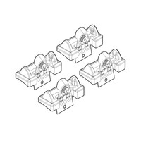 N21058 . RENAULT CLIO 5D 10/05+ KIT ΑΚΡΑ (ΠΟΔΙΑ) ΓΙΑ ΜΠΑΡΕΣ NORDRIVE
