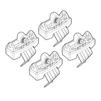 N21105 . LANCIA YPSILON 6/11+ KIT ΑΚΡΑ (ΠΟΔΙΑ) ΓΙΑ ΜΠΑΡΕΣ NORDRIVE