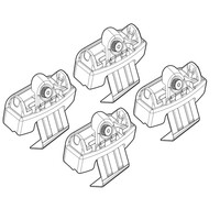 N21127 . VW POLO 5D 09/09+ KIT ΑΚΡΑ (ΠΟΔΙΑ) ΓΙΑ ΜΠΑΡΕΣ NORDRIVE
