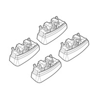 N21156 . PEUGEOT 3008/5008 11/09+ KIT ΑΚΡΑ (ΠΟΔΙΑ) ΓΙΑ ΜΠΑΡΕΣ NORDRIVE