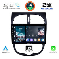 DIGITAL IQ RTG 4506_CPA (9inc) MULTIMEDIA TABLET for PEUGEOT 206 mod. 1998-2006