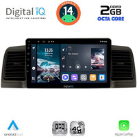 DIGITAL IQ RTG 4712BL_CPA (9inc) MULTIMEDIA TABLET for TOYOTA COROLLA mod. 2001-2006 (BLACK)